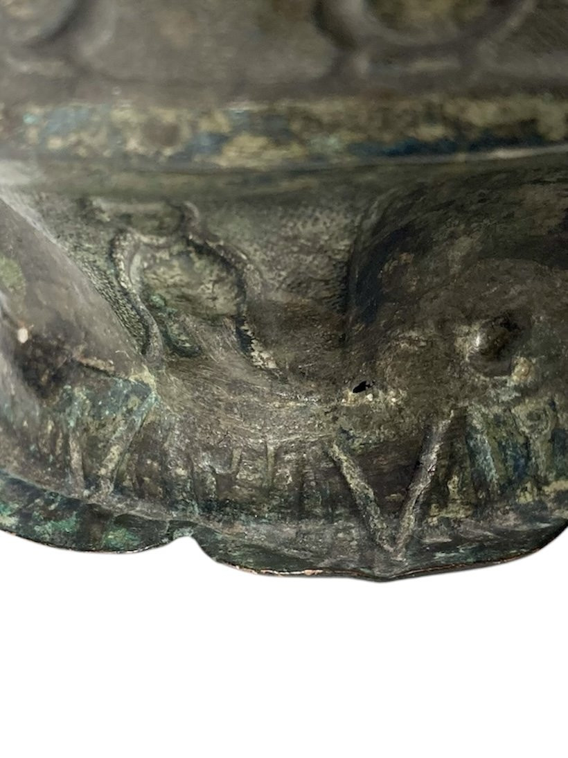 Sicilia Normanna - Metà del XII secolo - Situla in lamina di bronzo a motivi sacri-photo-1