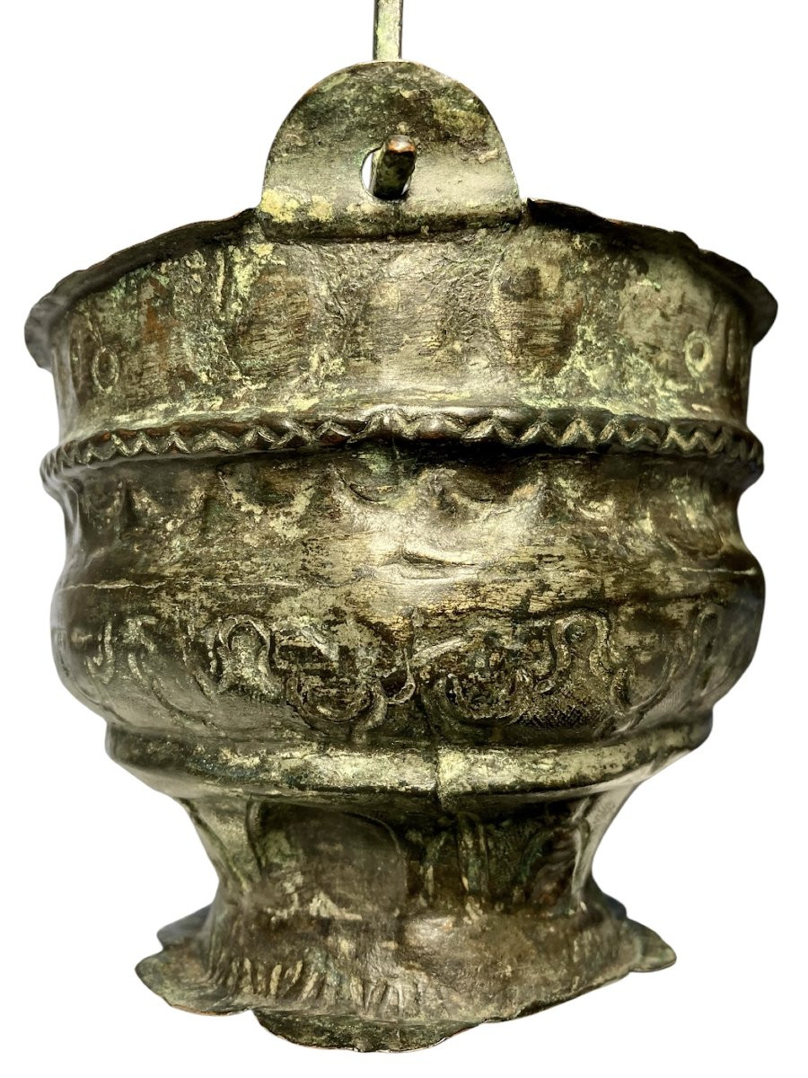 Sicilia Normanna - Metà del XII secolo - Situla in lamina di bronzo a motivi sacri-photo-4