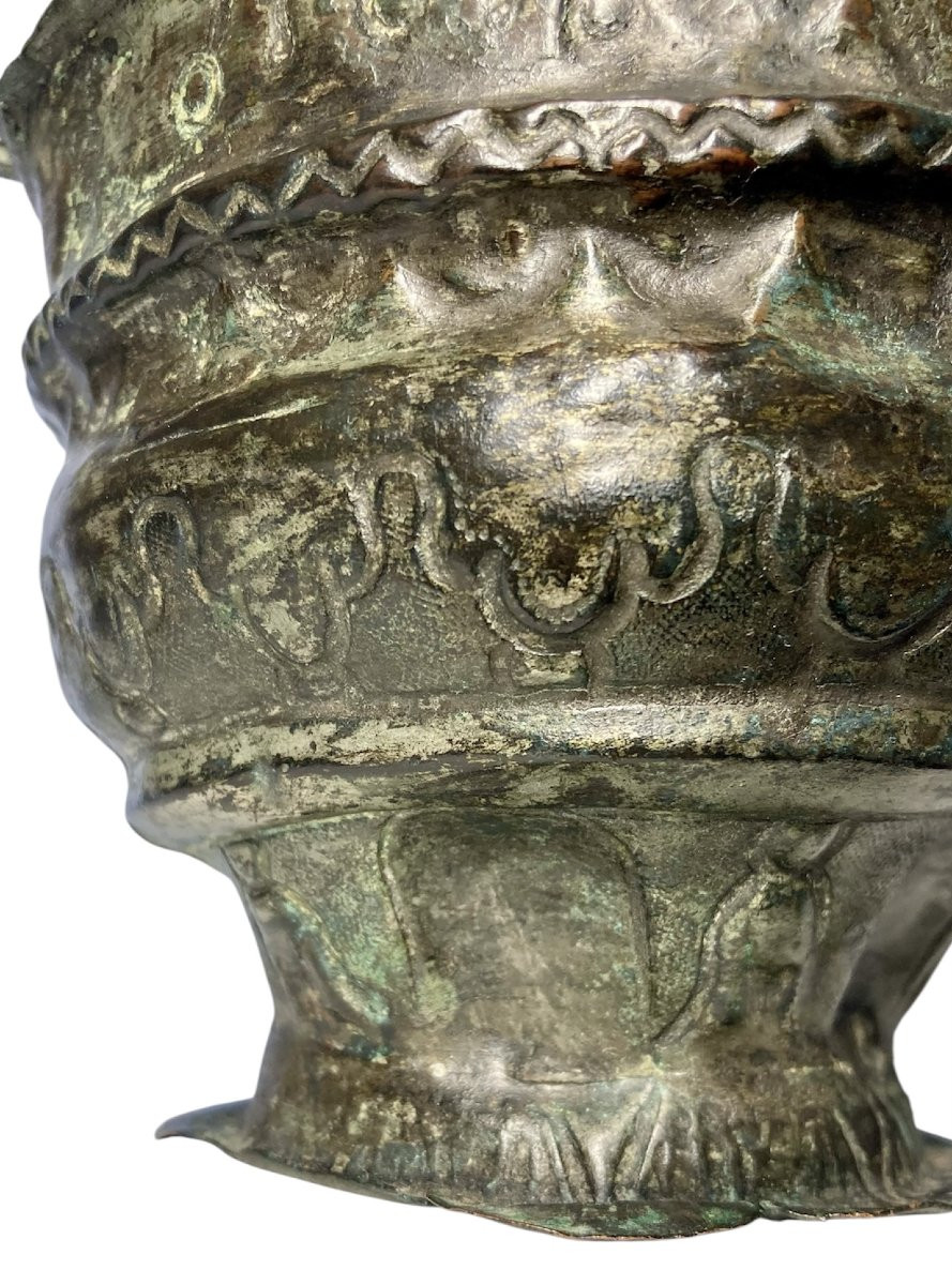 Sicilia Normanna - Metà del XII secolo - Situla in lamina di bronzo a motivi sacri-photo-5