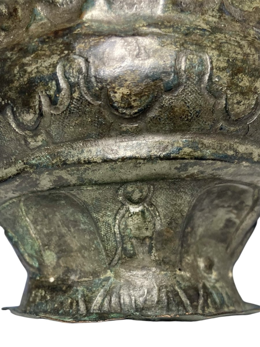 Sicilia Normanna - Metà del XII secolo - Situla in lamina di bronzo a motivi sacri-photo-6