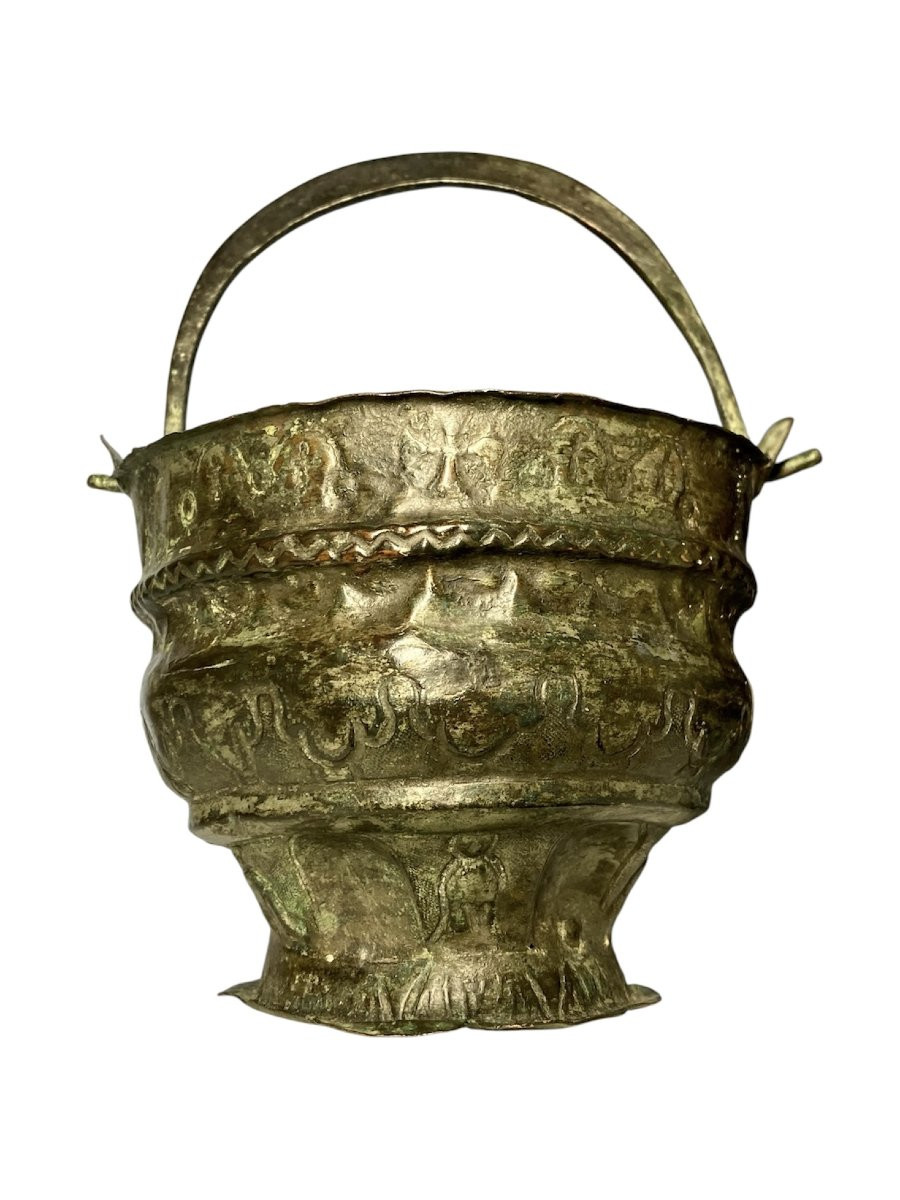 Sicilia Normanna - Metà del XII secolo - Situla in lamina di bronzo a motivi sacri-photo-7