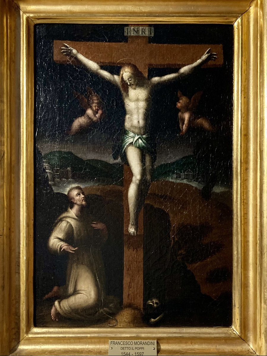 Francesco Morandini detto Il Poppi (Poppi 1544 - 1597 Firenze) - Scena di Crocifissione -photo-4