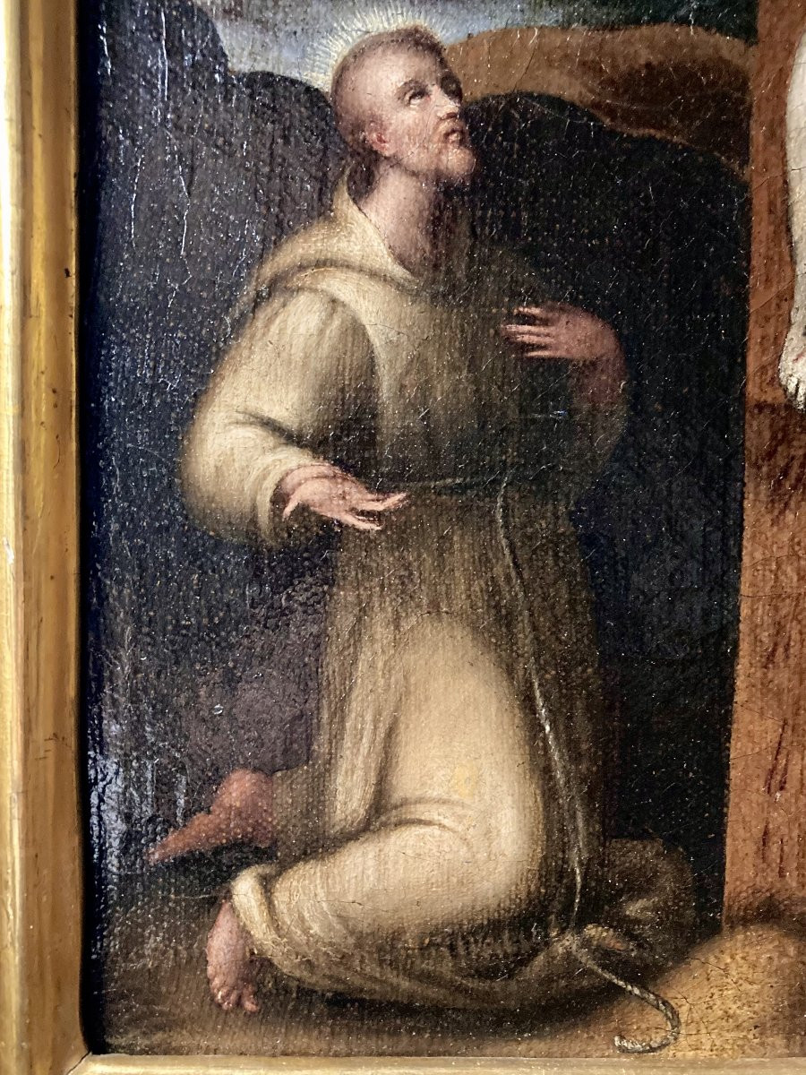 Francesco Morandini detto Il Poppi (Poppi 1544 - 1597 Firenze) - Scena di Crocifissione -photo-3