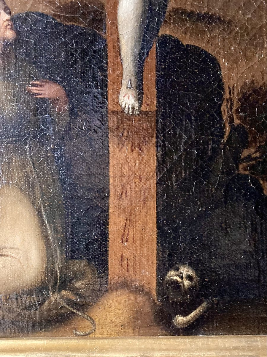 Francesco Morandini detto Il Poppi (Poppi 1544 - 1597 Firenze) - Scena di Crocifissione -photo-4