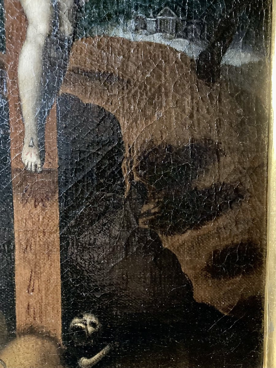 Francesco Morandini detto Il Poppi (Poppi 1544 - 1597 Firenze) - Scena di Crocifissione -photo-5