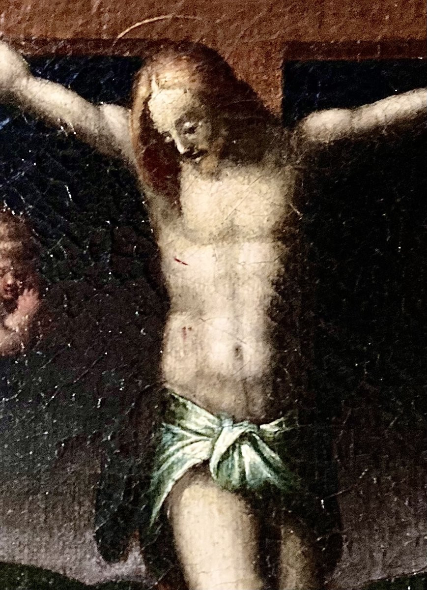 Francesco Morandini detto Il Poppi (Poppi 1544 - 1597 Firenze) - Scena di Crocifissione -photo-8