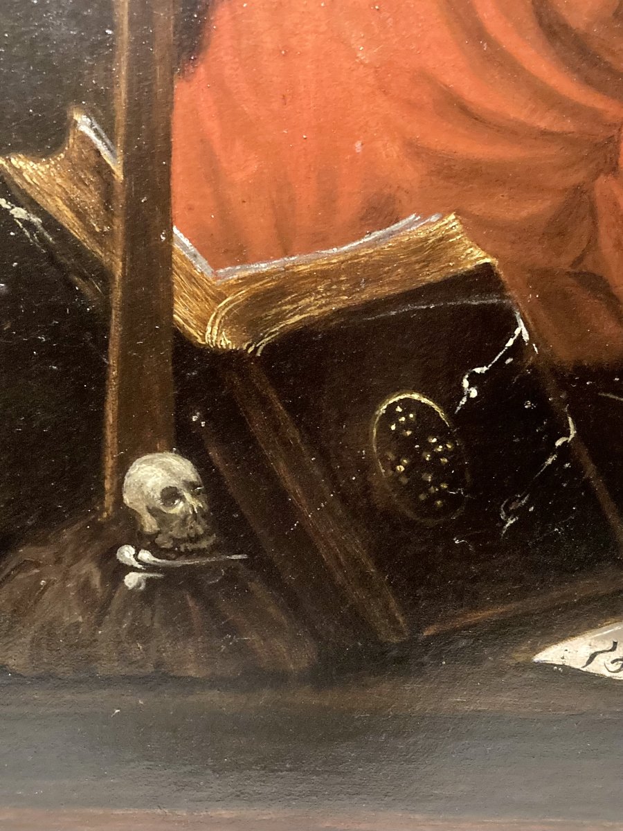 1897 - Olio su Tela - San Girolamo nel suo Studio-photo-5