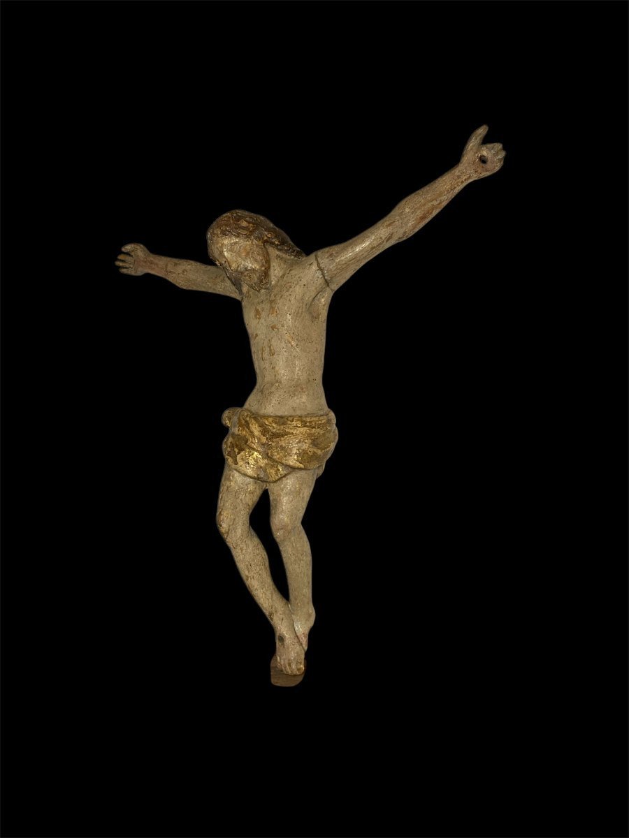Inizio XVI secolo - Toscana - Corpus Christi in legno policromo intagliato-photo-4