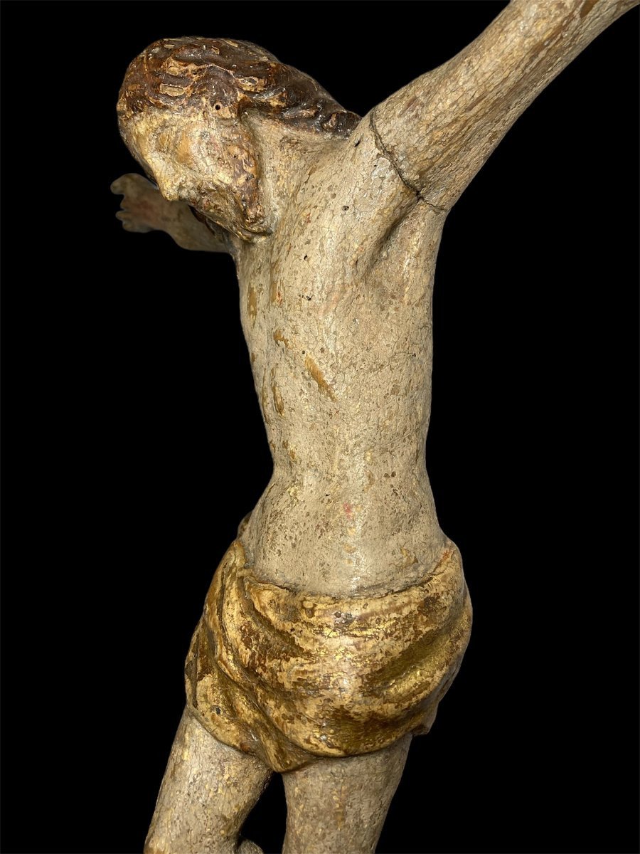 Inizio XVI secolo - Toscana - Corpus Christi in legno policromo intagliato-photo-2