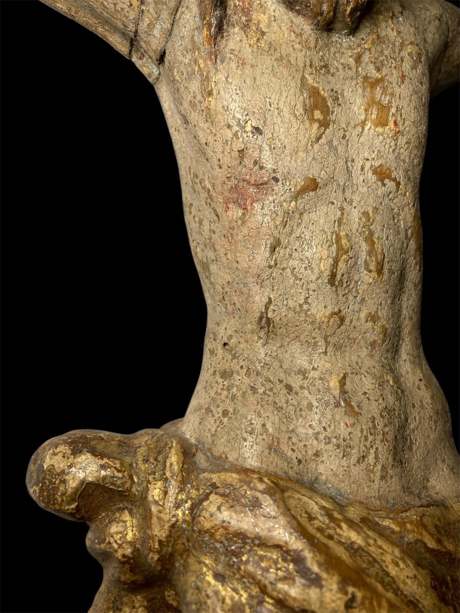 Inizio XVI secolo - Toscana - Corpus Christi in legno policromo intagliato-photo-5