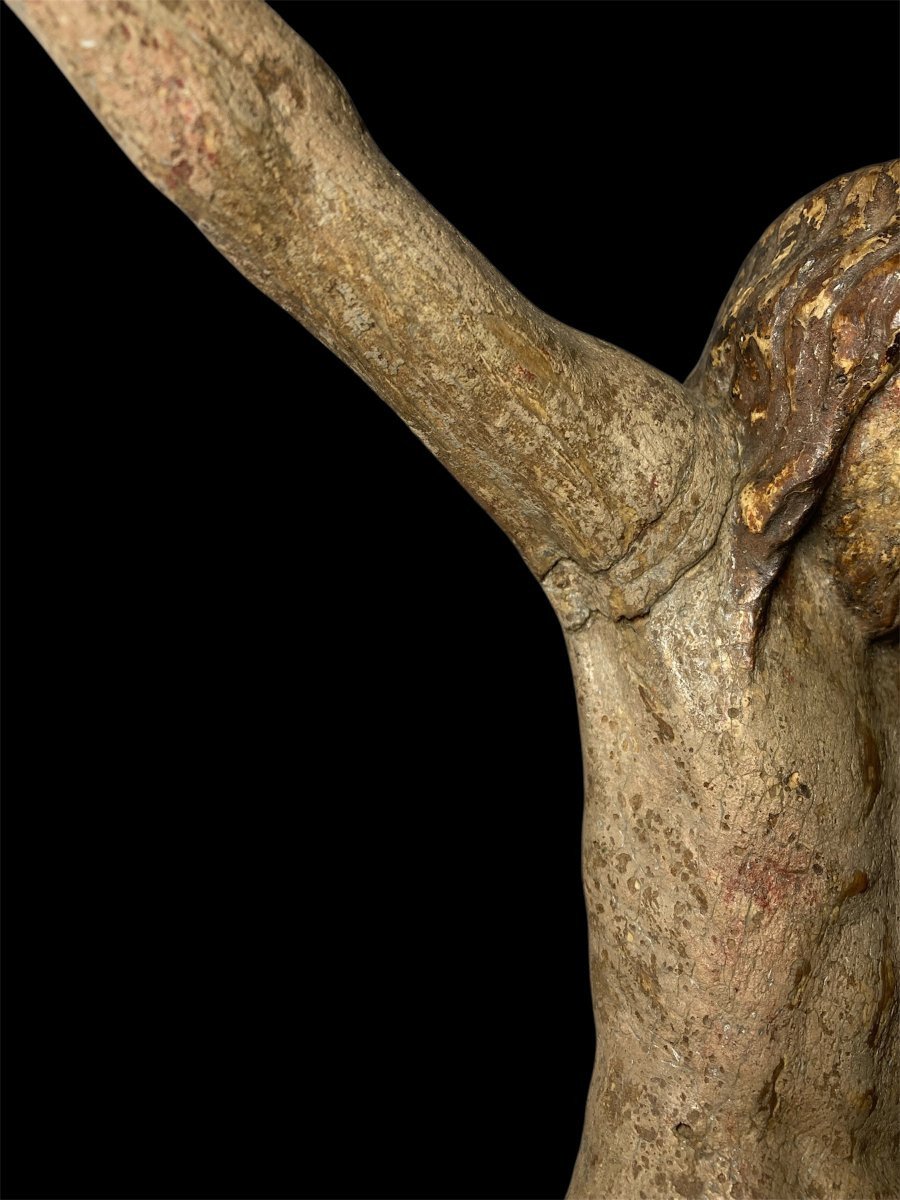 Inizio XVI secolo - Toscana - Corpus Christi in legno policromo intagliato-photo-6