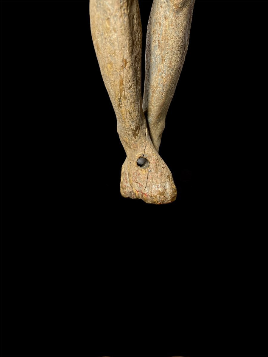 Inizio XVI secolo - Toscana - Corpus Christi in legno policromo intagliato-photo-7
