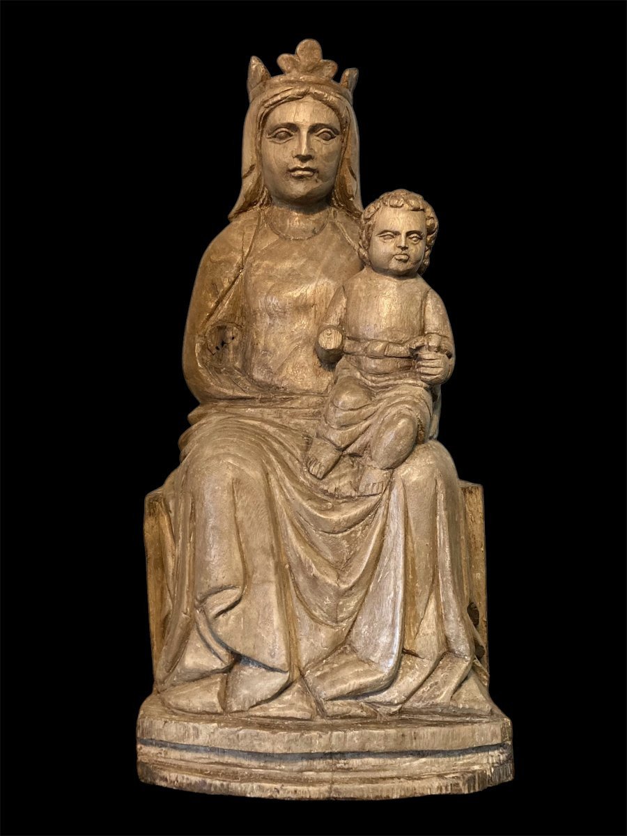 III quarto XIV secolo - Bottega del Maestro dei Magi di Fabriano - Tiglio - Madonna col Bambino-photo-3