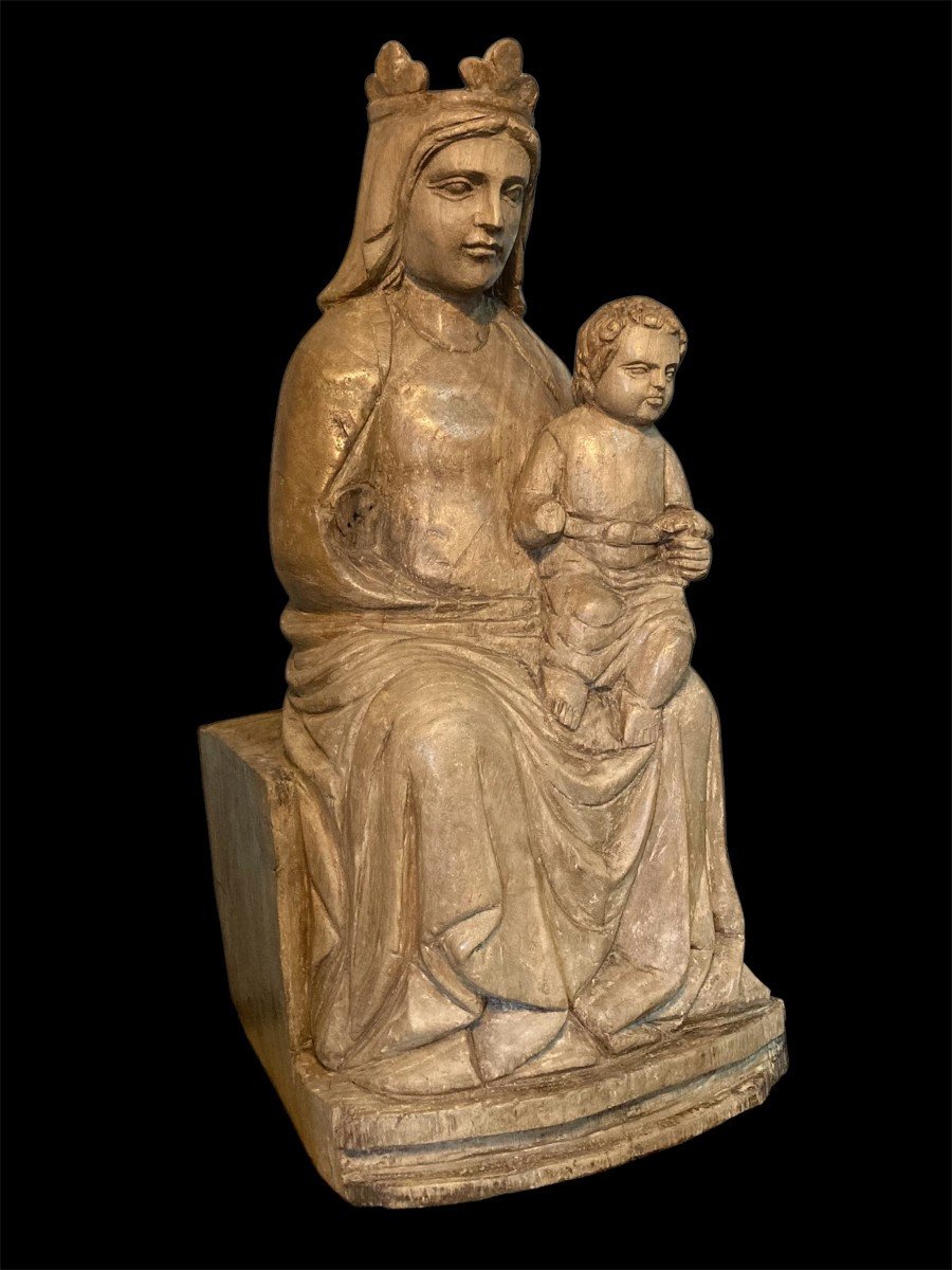 III quarto XIV secolo - Bottega del Maestro dei Magi di Fabriano - Tiglio - Madonna col Bambino-photo-1
