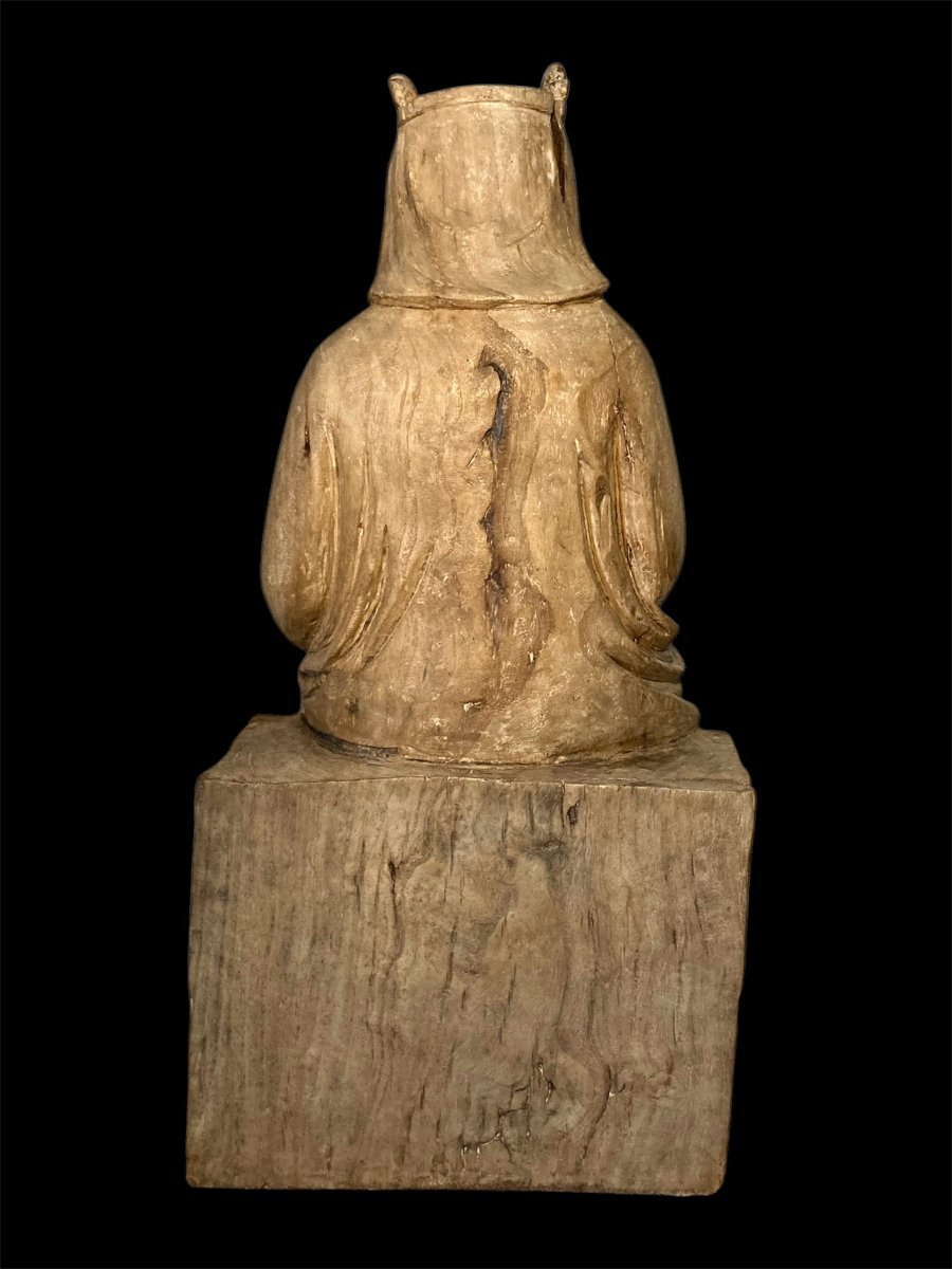 III quarto XIV secolo - Bottega del Maestro dei Magi di Fabriano - Tiglio - Madonna col Bambino-photo-3