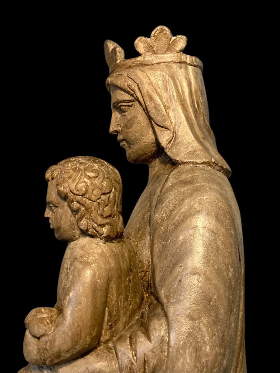 III quarto XIV secolo - Bottega del Maestro dei Magi di Fabriano - Tiglio - Madonna col Bambino-photo-4
