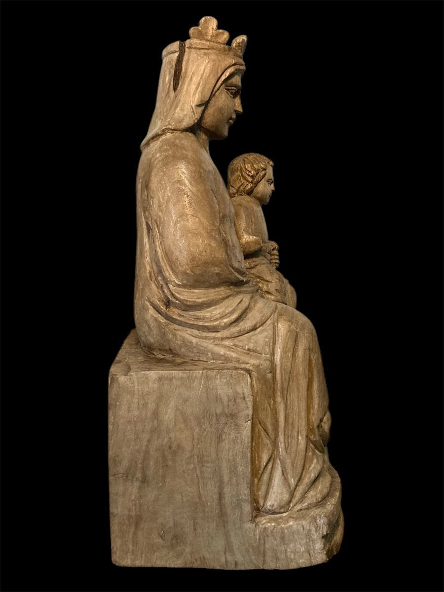 III quarto XIV secolo - Bottega del Maestro dei Magi di Fabriano - Tiglio - Madonna col Bambino-photo-6