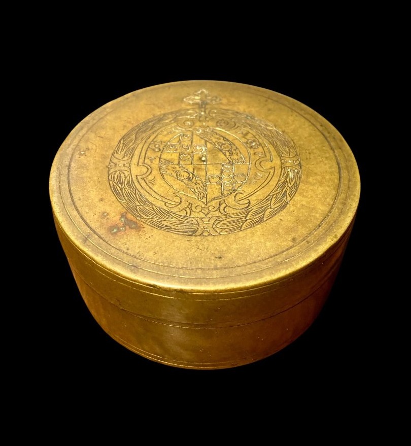 Francesco Bandini Piccolomini (Arcivescovo di Siena 1538-1588) - Pisside in bronzo fuso-photo-2