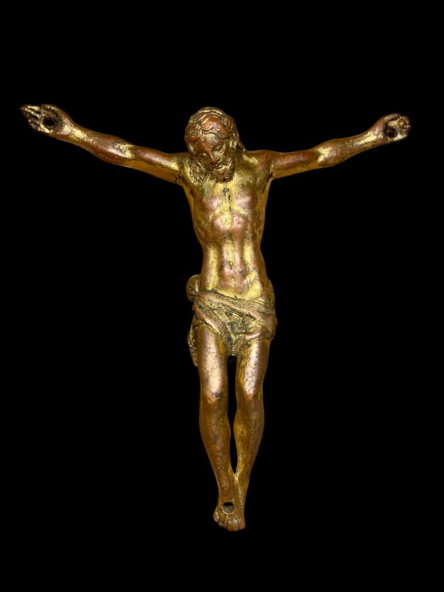 Firenze - III quarto del XVI sec. - Corpus Christi in bronzo dorato a fuoco-photo-4