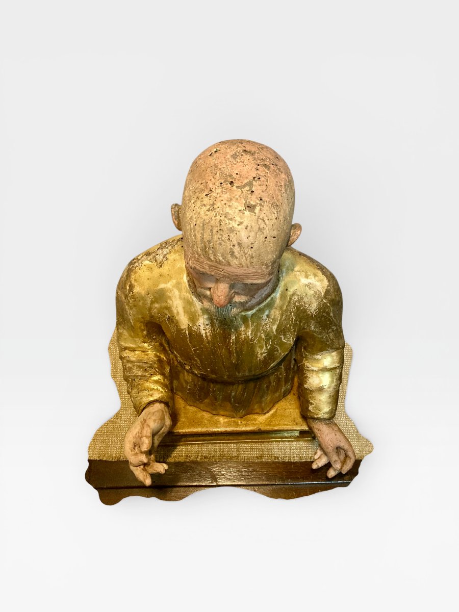 Brescia (Bottega degli Olivieri?) - I quarto del XVI sec. - Busto ligneo di S. Giuseppe-photo-5