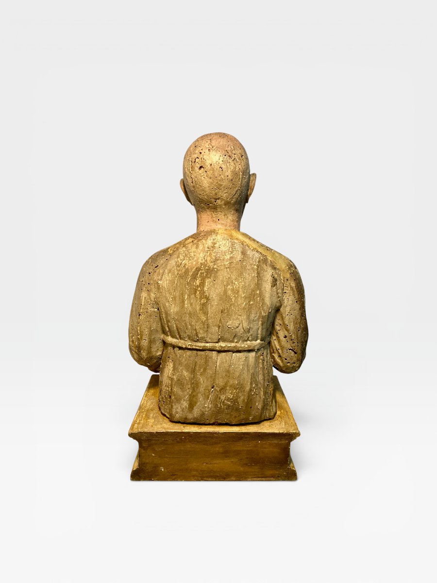 Brescia (Bottega degli Olivieri?) - I quarto del XVI sec. - Busto ligneo di S. Giuseppe-photo-6