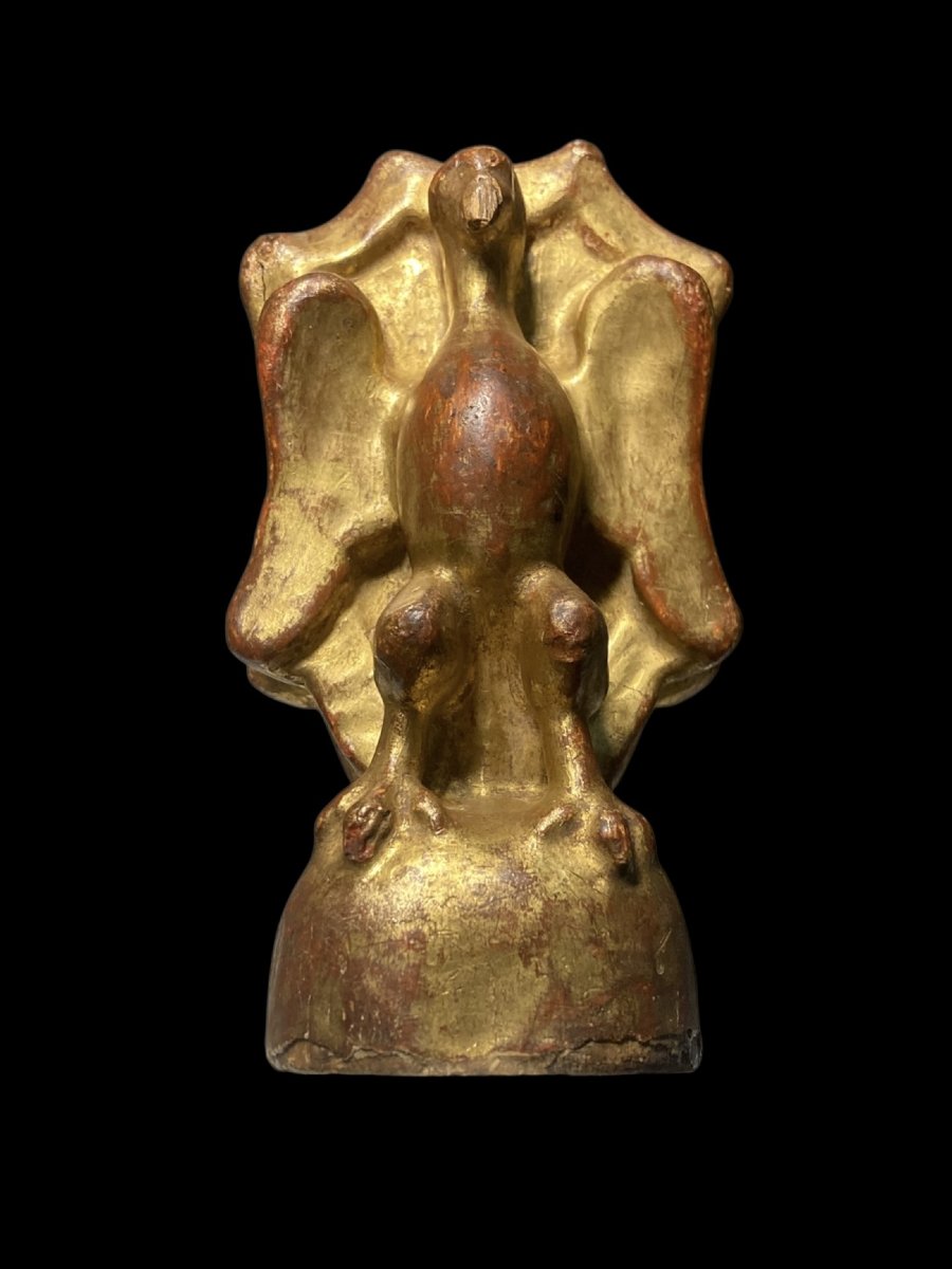 Comune di Montalcino - Metà del XVI sec. - Emblema civico istituzionale in legno dorato-photo-3