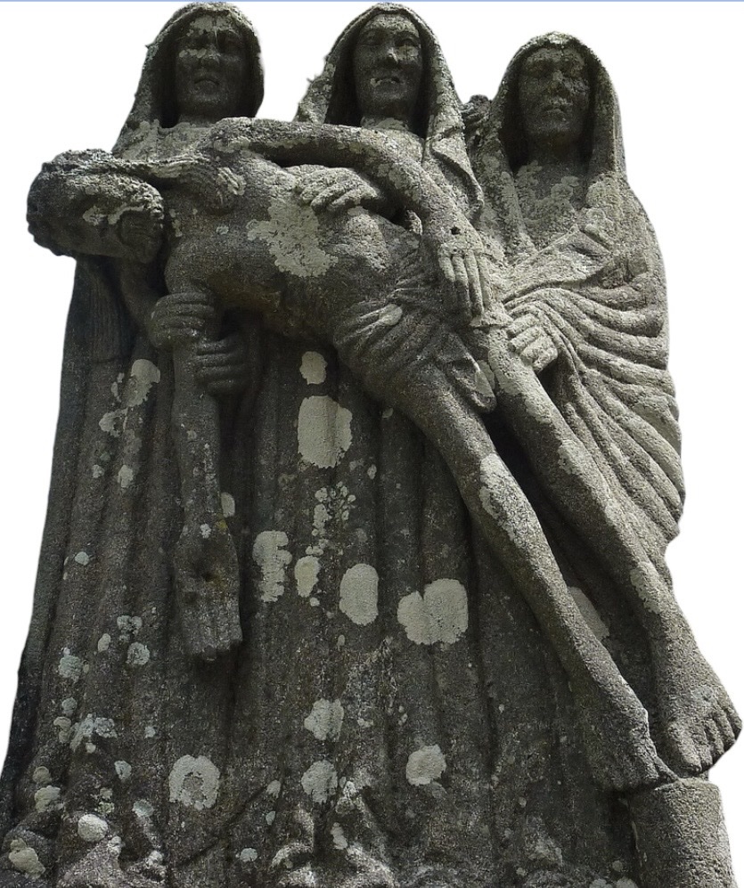 1910 - 1930 - Scultore dell’Italia settentrionale - Gruppo di Pietà in pietra calcarea-photo-7