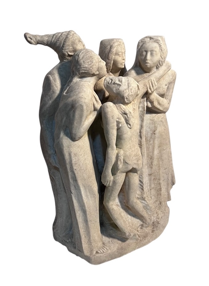 1910 - 1930 - Scultore dell’Italia settentrionale - Gruppo di Pietà in pietra calcarea