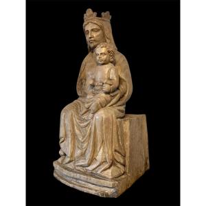 III quarto XIV secolo - Bottega del Maestro dei Magi di Fabriano - Tiglio - Madonna col Bambino