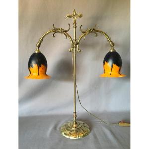 Double Desk Lamp Early Twentieth