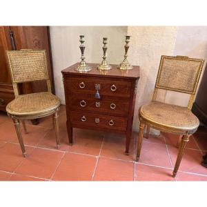 Very Small Louis XVI Marquetry Commode