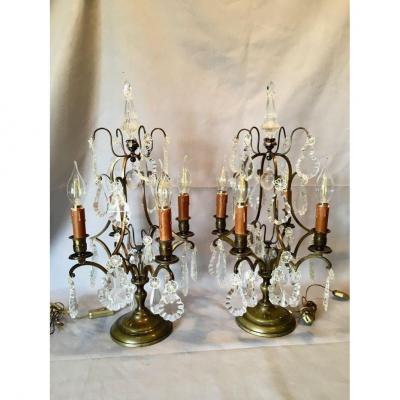 Early 20th C Pair Of Girandoles