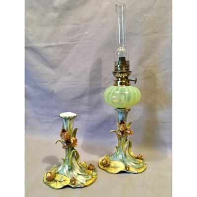 Art Nouveau Saxe Porcelain Set
