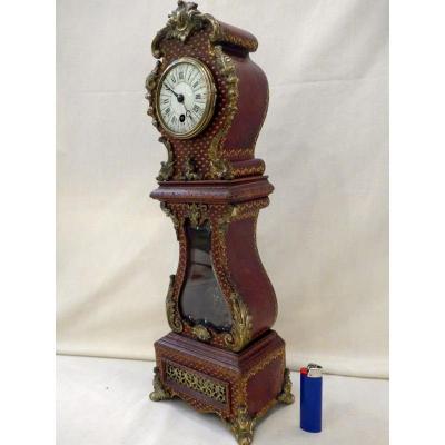 Leather-wrapped Clock Late Nineteenth