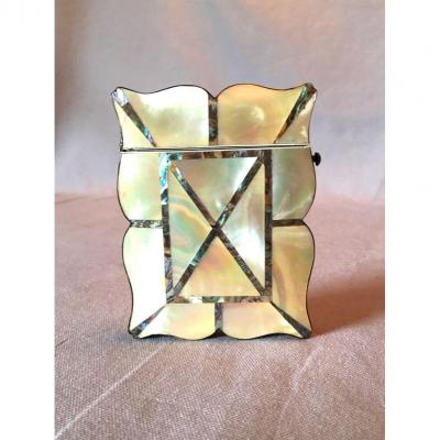 Napoleon III Mother Of Pearl And Tortoise Card Holder