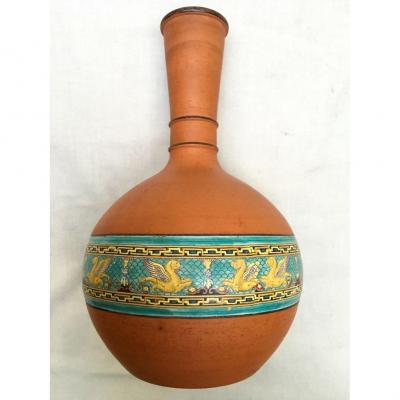 1860s English Terracotta Water Monkey F&r Pratt