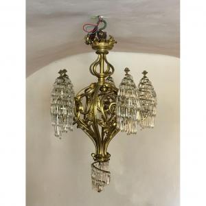 1900 Rocaille Style Chandelier