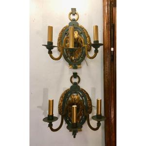 Pair Of Large 40s Sconces