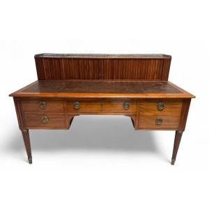 Louis XVI Period Stepped Flat Desk Attributed To Canabas