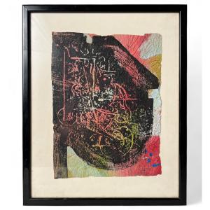 Ladislas Kijno (1921-2012) - Composition On Crumpled Paper 1983
