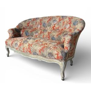 Small Louis XV Style Basket Bench - Late 19th Century