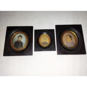 Set Of Miniatures Of Slavic Colonists Residing In Algeria Constantine Mid 19th Century