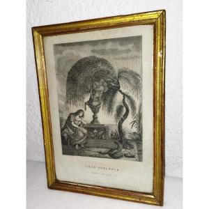 Seditious Engraving XVIII "the Weeping Willow" French Monarchy Louis XVI 1795