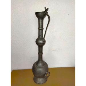Large Pewter Ewer Crown Hallmark 67cms Collection