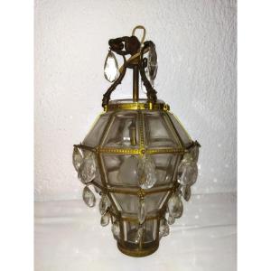 Antique Pendant Light With Tassels And Gilded Bronze Hallway Lighting
