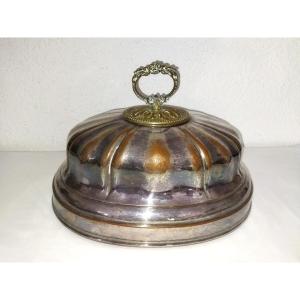 Large Restaurant Bell In Silver-plated Copper Monogram Tableware
