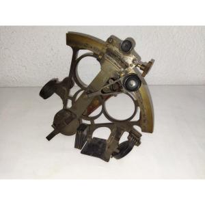Salmoiraghi Milan Antique Brass Sextant Marine Navigation Measuring Instrument Collection