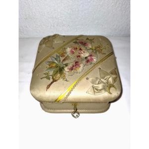 Antique Bordeaux Confectionery Box Sweets & Chocolates Fabric & Thread Embroidery Collection