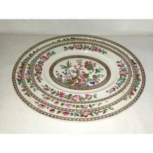 Vintage English Tableware Set Of 3 Oval Serving Dishes Floral Pattern 