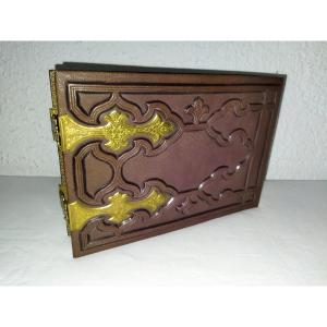 Photo Album Business Cards 100 Documents Complete Ornate Brass Clasp Collection XIX